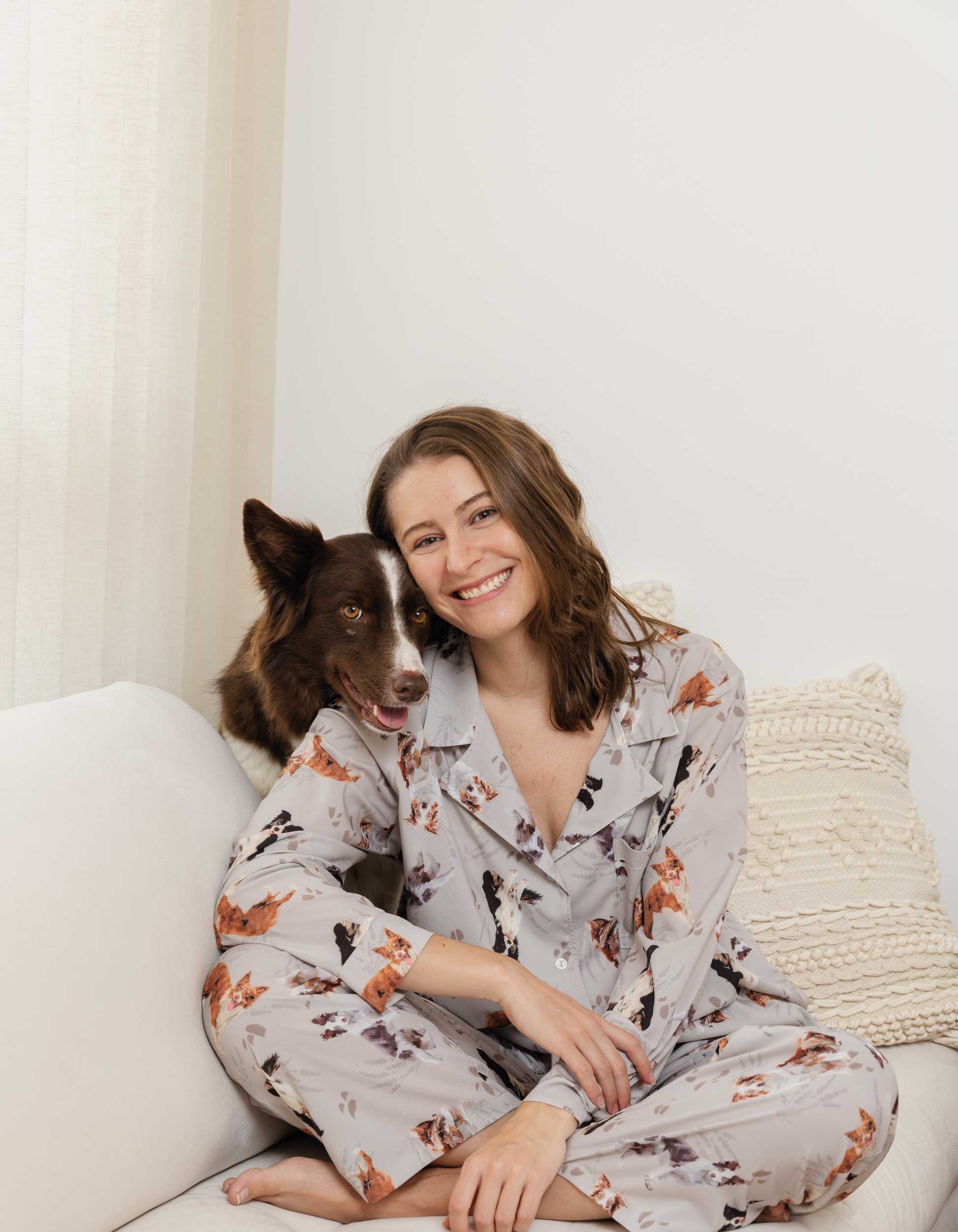 PIJAMA PANTALÓN BORDER COLLIE GRIS TP0031