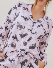 PIJAMA PANTALÓN GATOS NEGROS TP0050