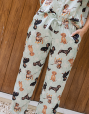 PIJAMA PANTALÓN SALCHICHA VERDE  TP0044