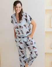 PIJAMA PANTALÓN BERNÉS AZUL  TP0039