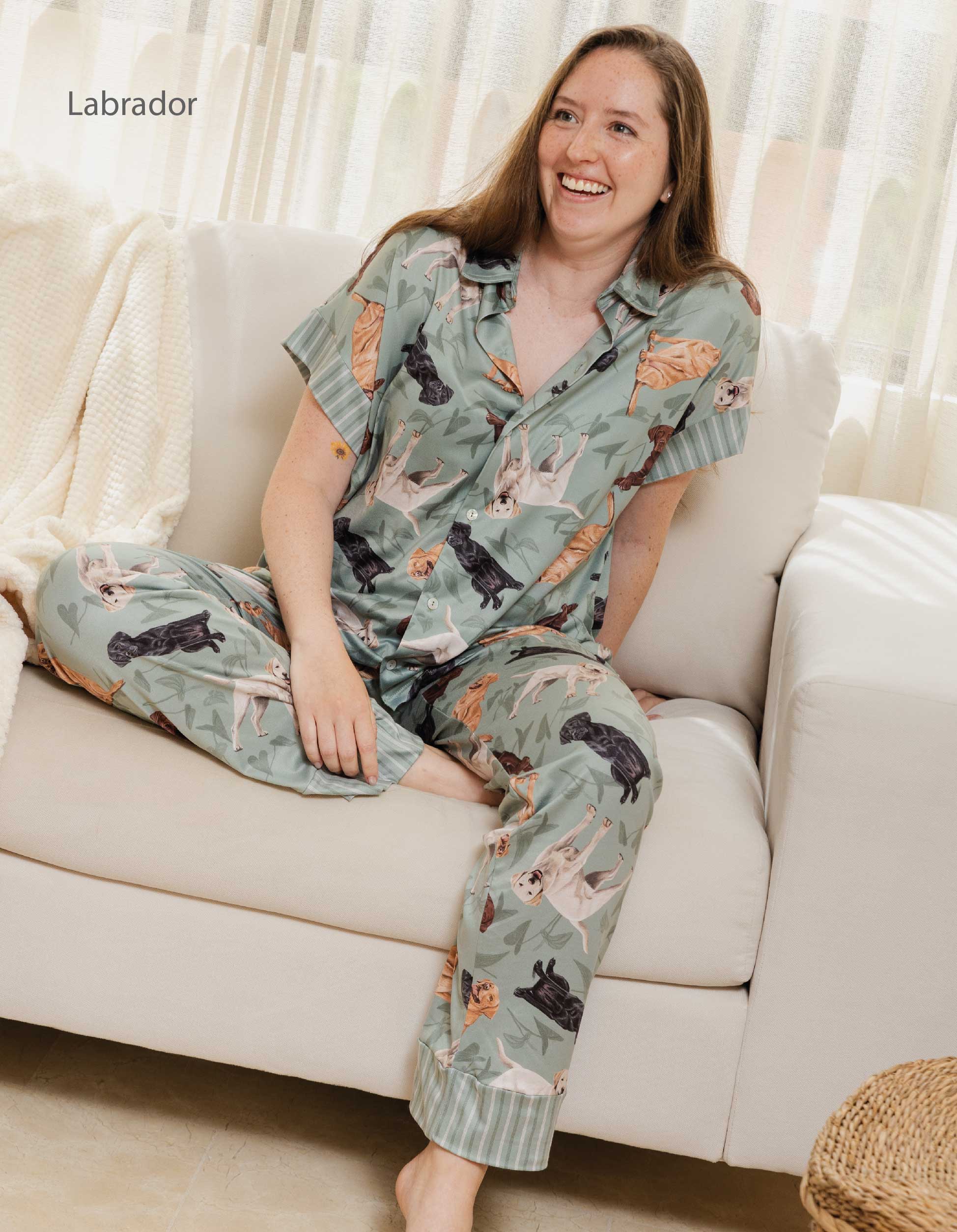 PIJAMA PANTALÓN LABRADOR VERDE TP0032