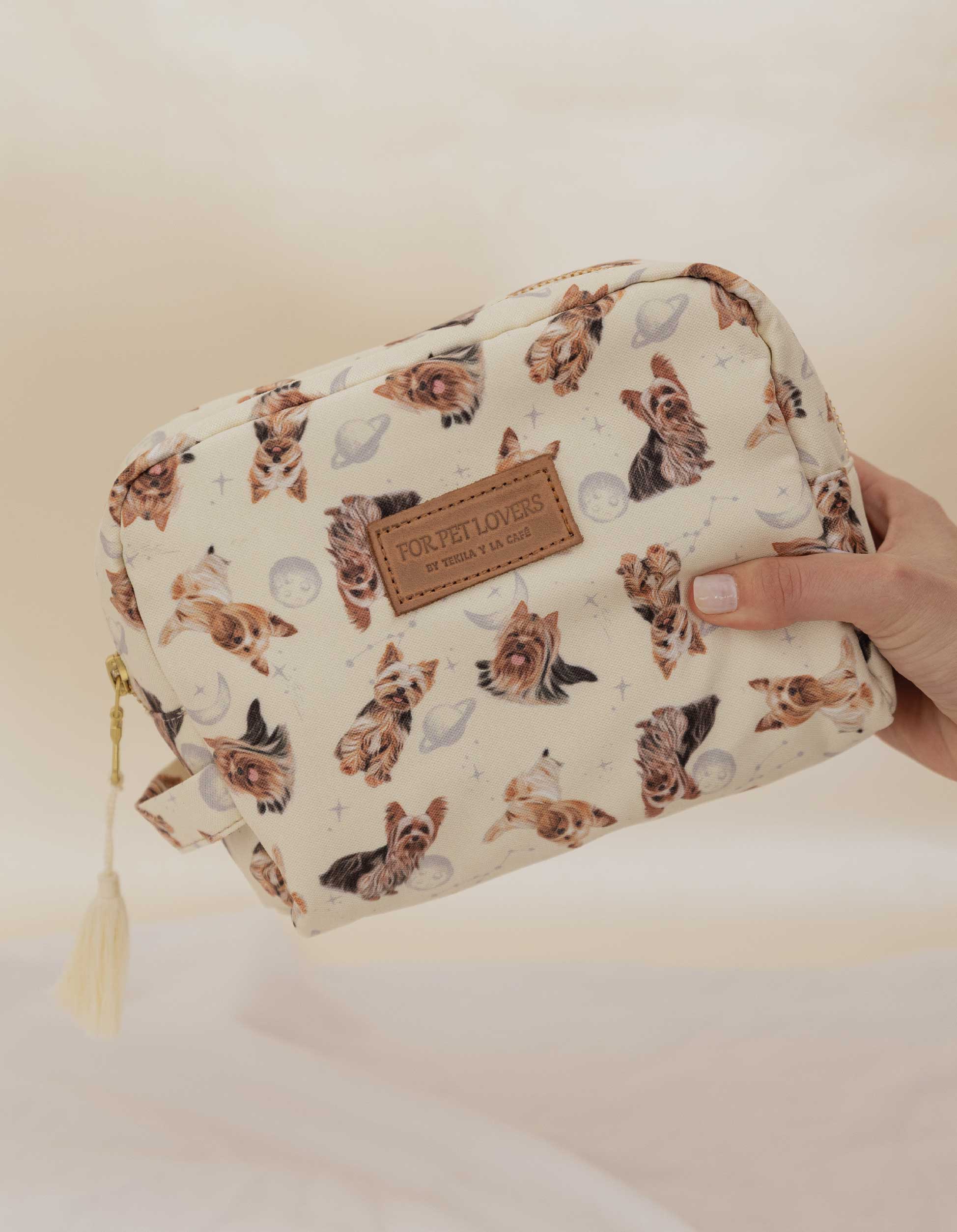 COSMETIQUERA YORKIE AMARILLO CTK001