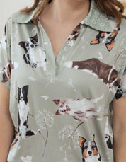 PIJAMA PANTALÓN BORDER COLLIE VERDE TP0068