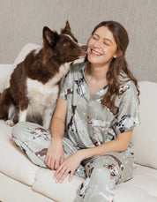 PIJAMA PANTALÓN BORDER COLLIE VERDE TP0068
