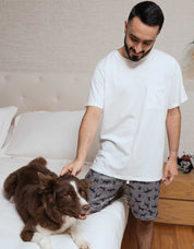 PIJAMA BERMUDA PERROS MASCULINO TBM001