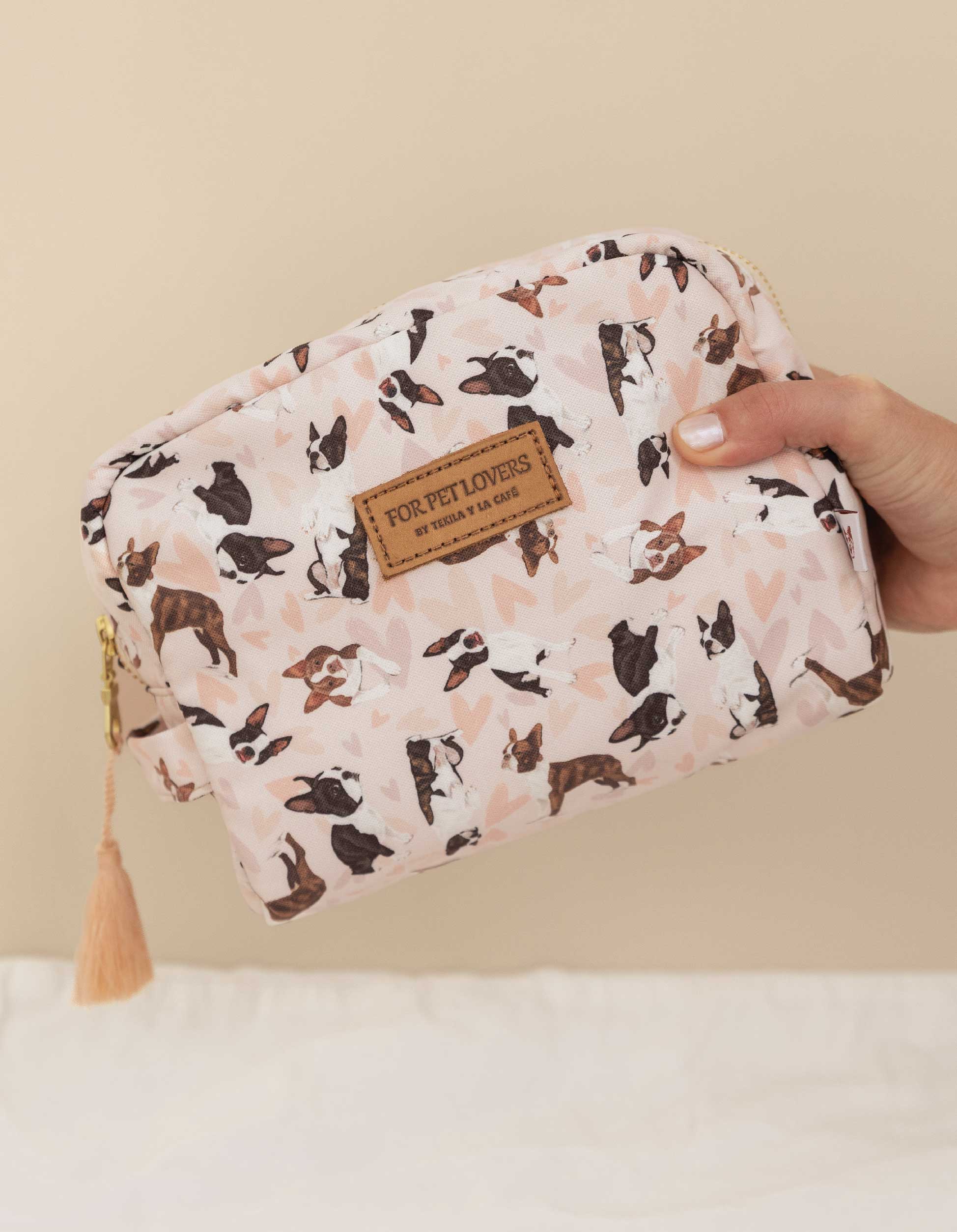 COSMETIQUERA  BOSTON TERRIER ROSADA CTK001