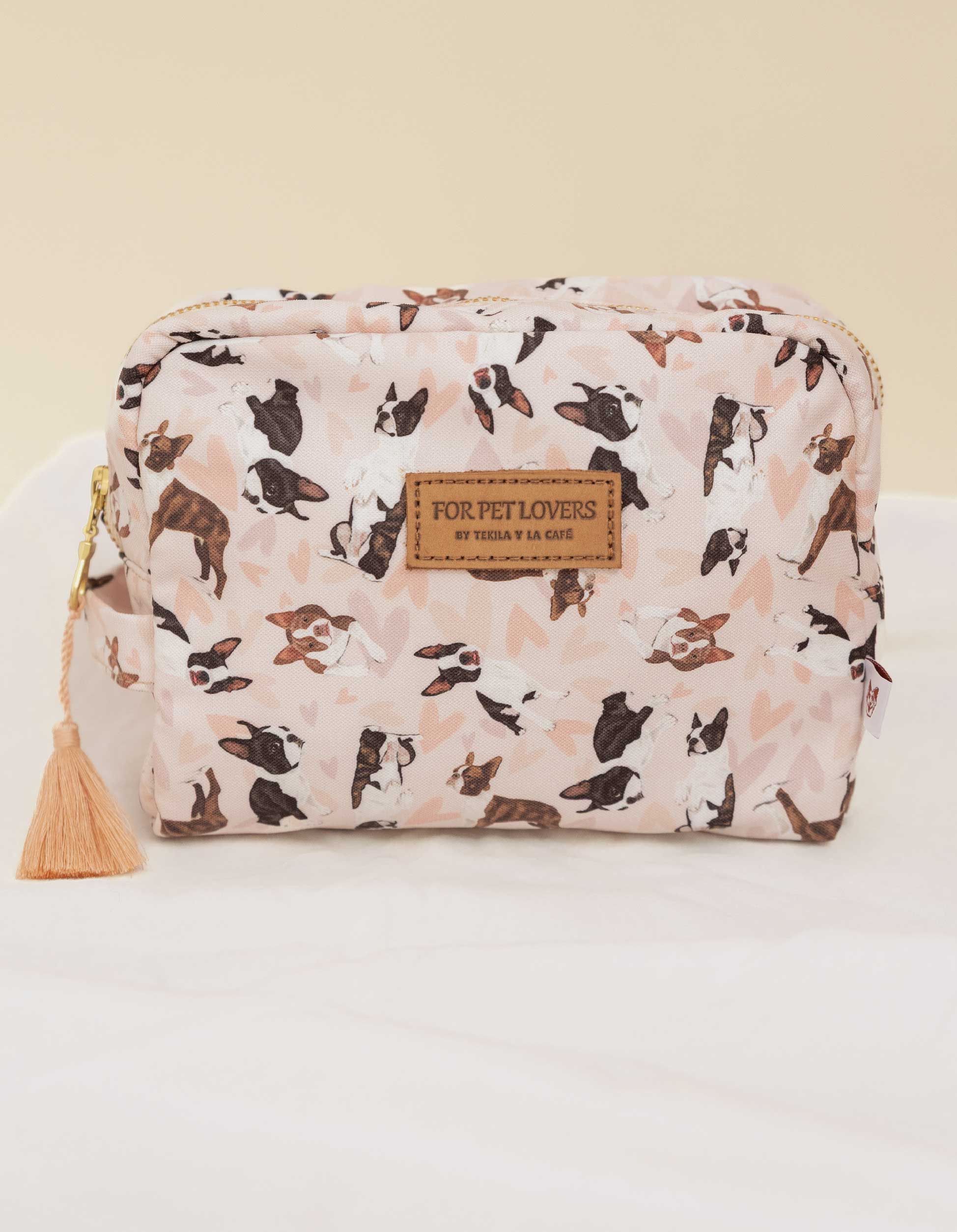 COSMETIQUERA  BOSTON TERRIER ROSADA CTK001