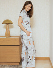 PIJAMA  PANTALÓN  GATOS CRIOLLOS VERDE TP0057