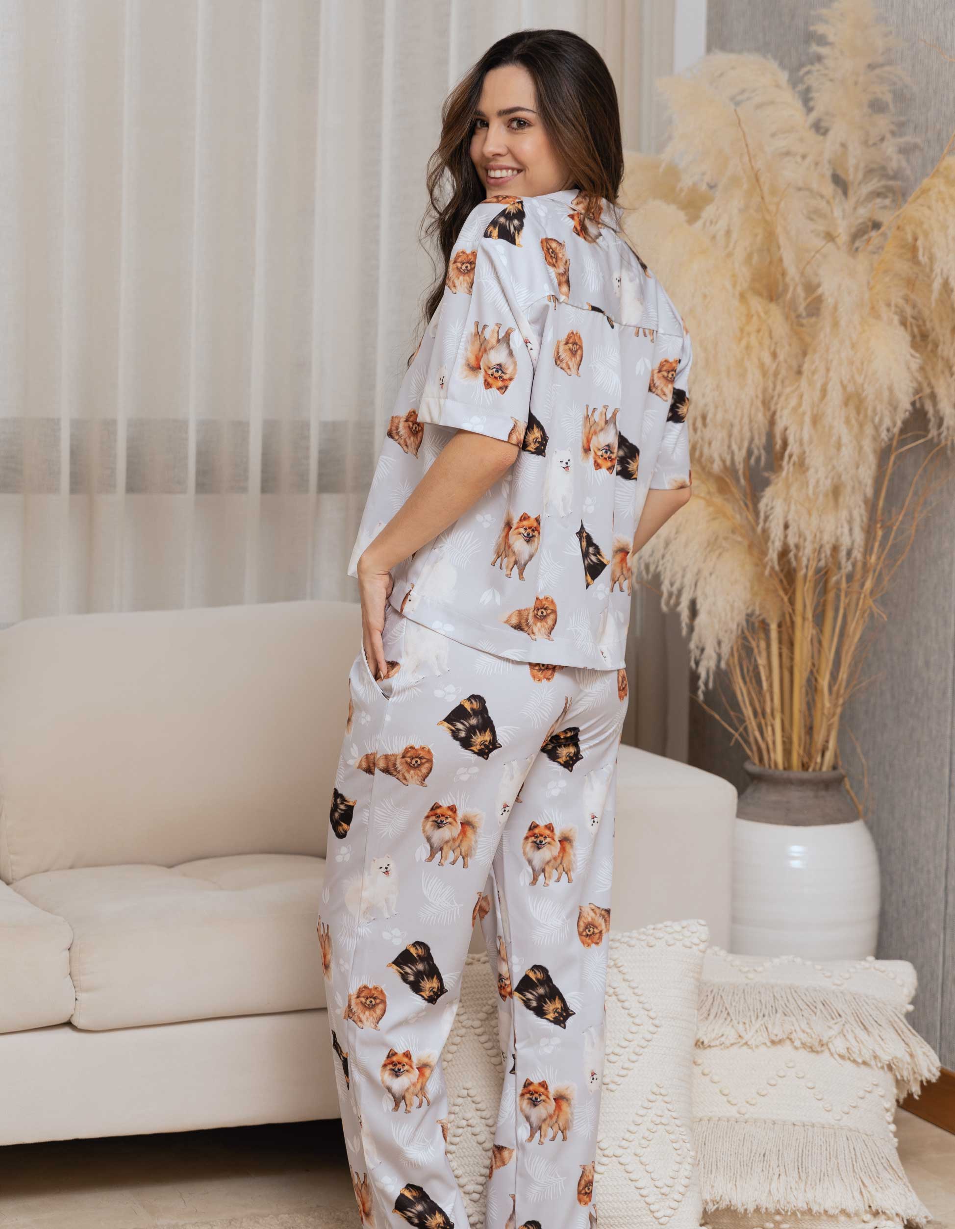 PIJAMA PANTALÓN POMERANIA GRIS TP0042