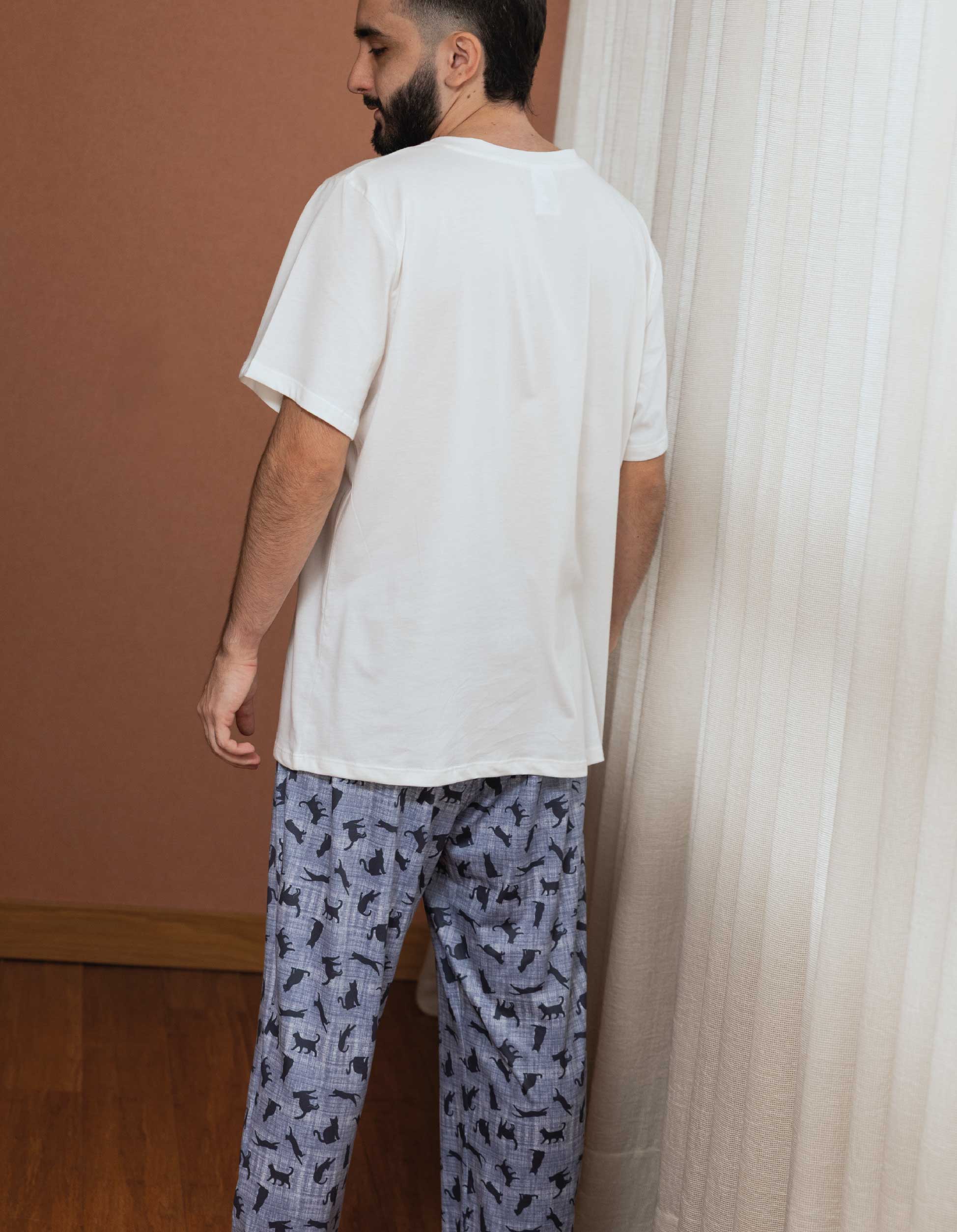 PIJAMA PANTALÓN GATOS MASCULINO TPM000