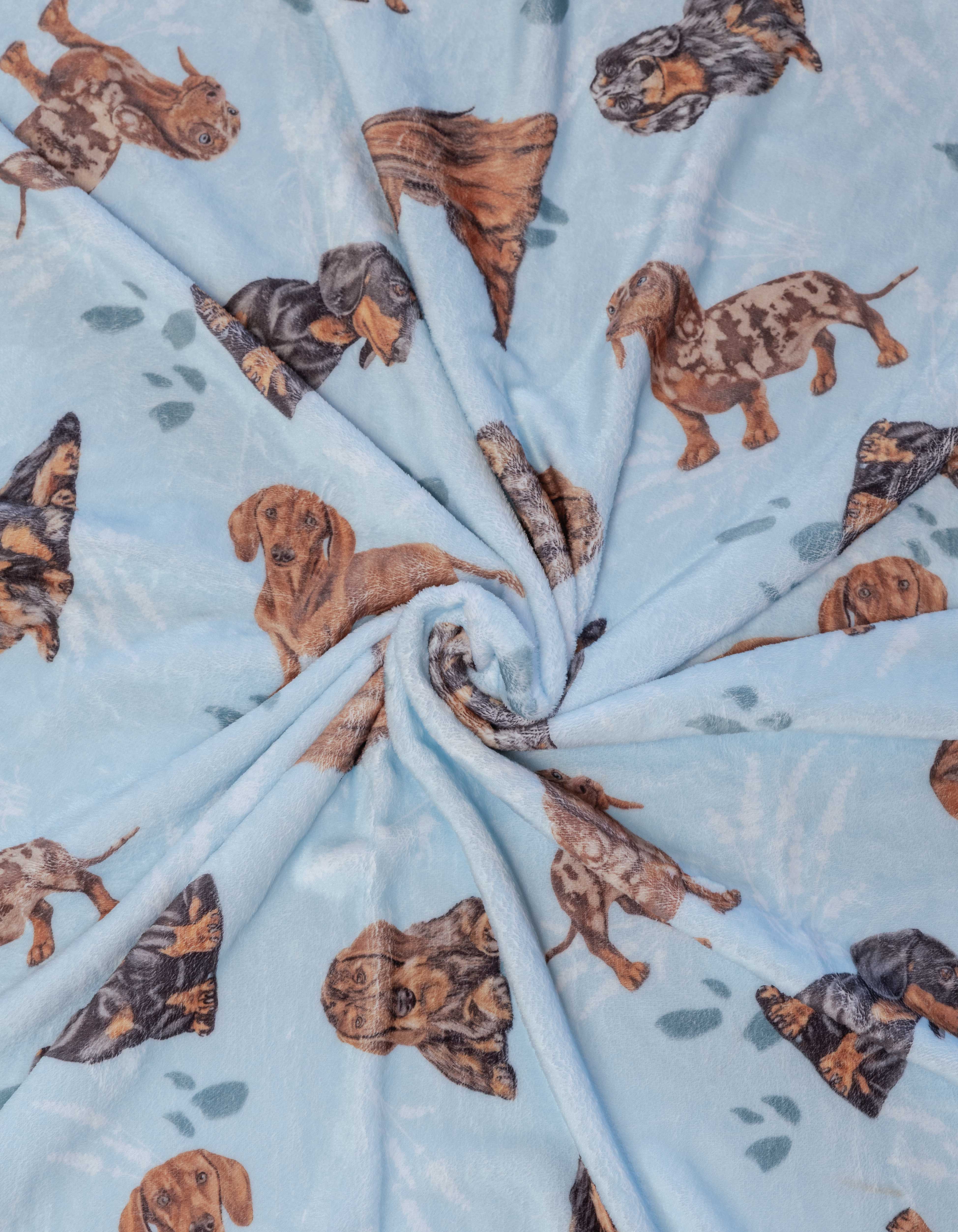 COBIJA SALCHICHA AZUL CBT001