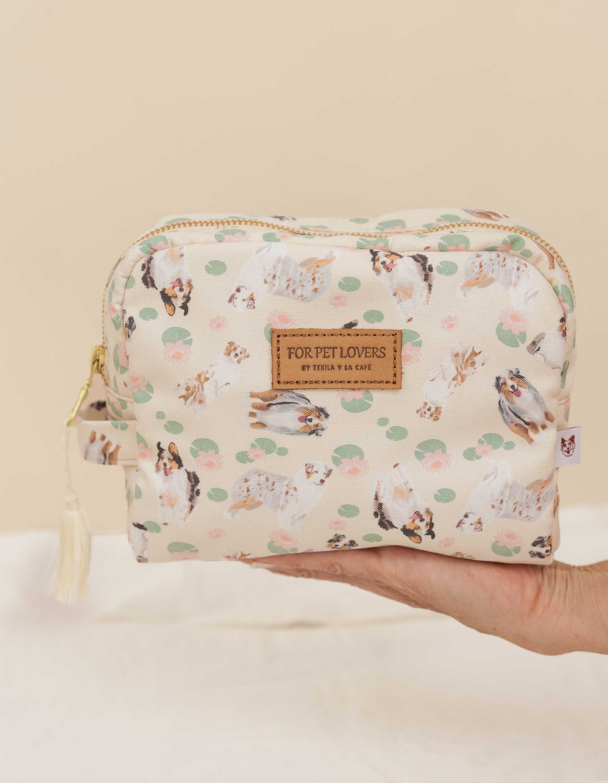 COSMETIQUERA PASTOR AUSTRALIANO AMARILLA CTK001