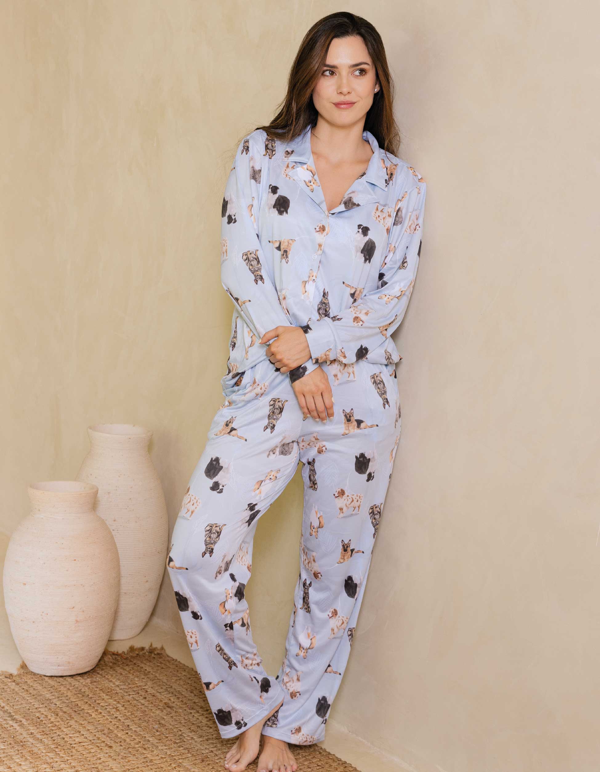 PIJAMA PANTALÓN PASTORES AZUL TP0043