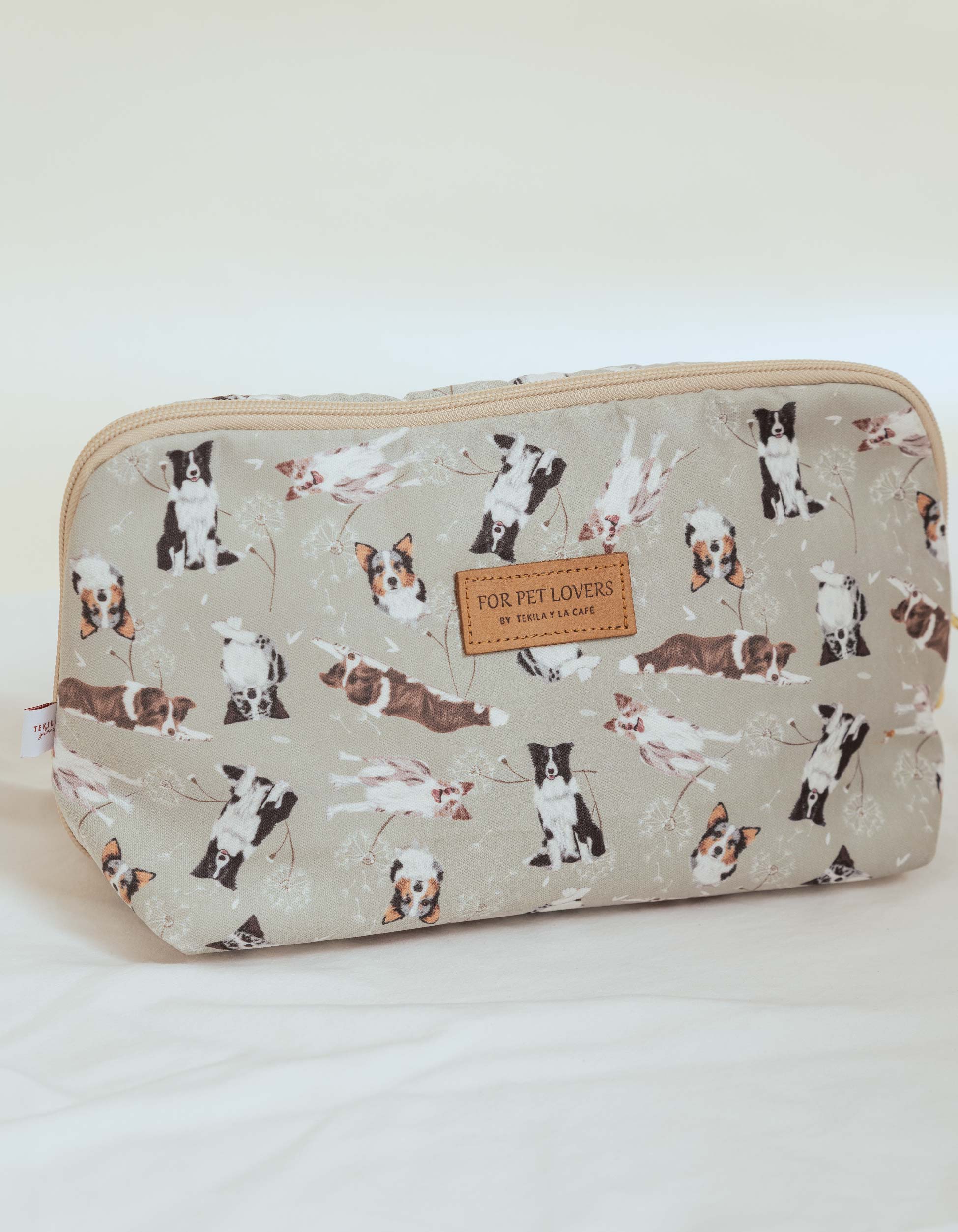 COSMETIQUERA VIAJERA BORDER COLLIE VERDE VTK001