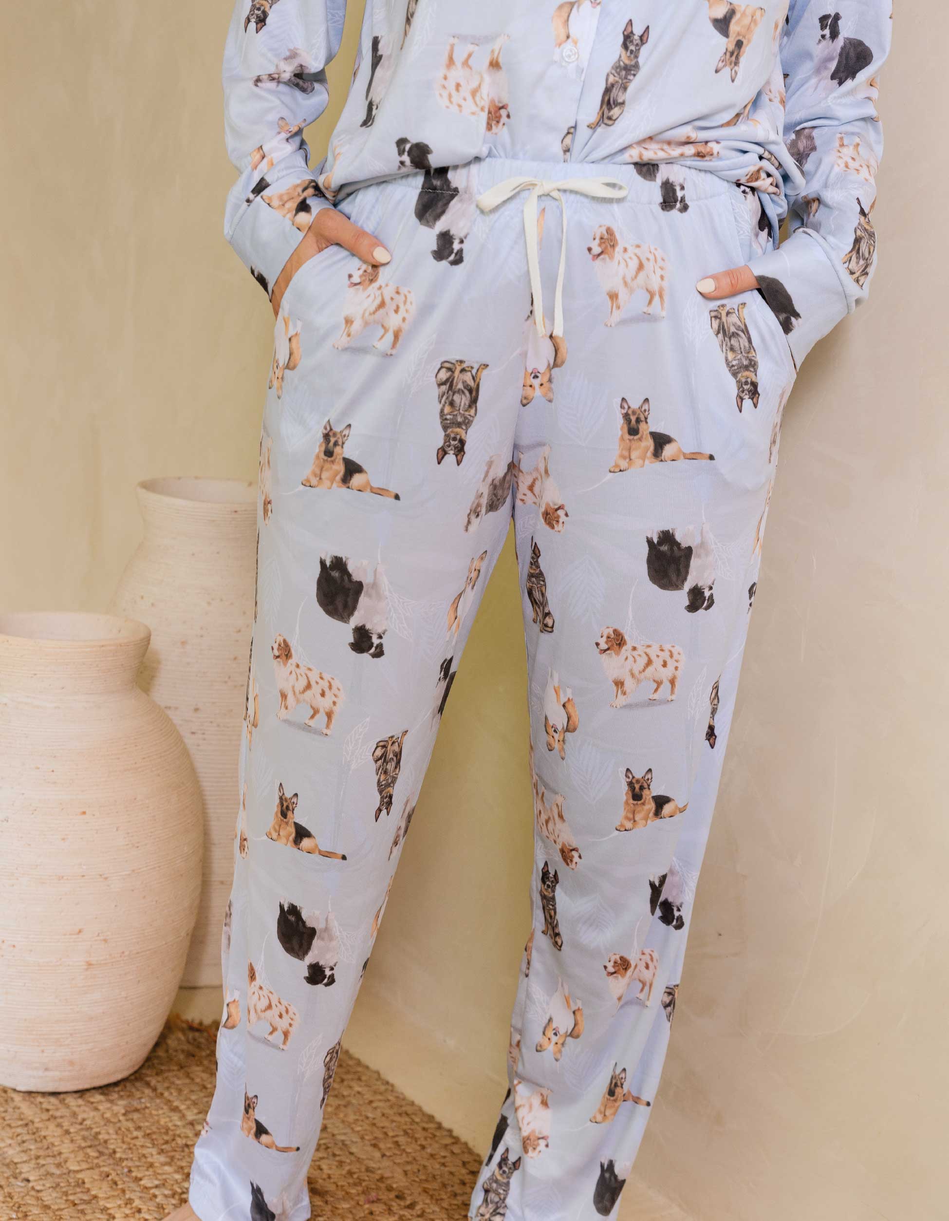 PIJAMA PANTALÓN PASTORES AZUL TP0043