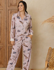 PIJAMA PANTALÓN GATOS MULTIRAZA ROSADO TP0035