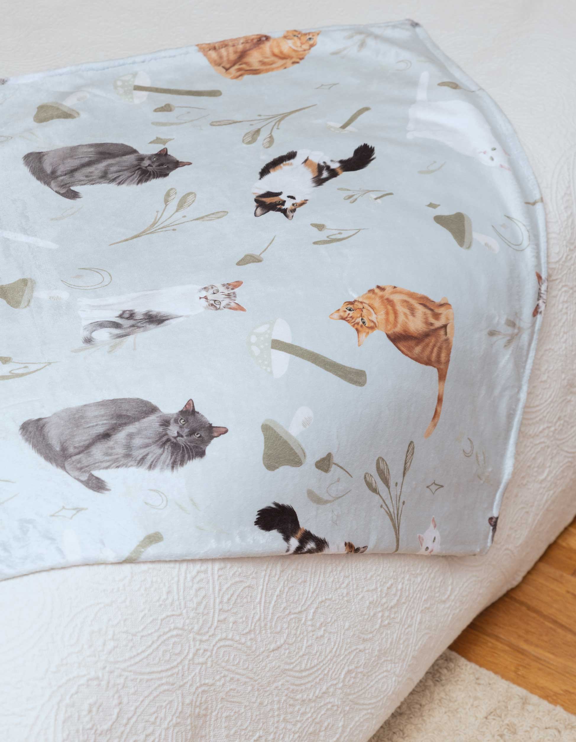 COBIJA GATOS CRIOLLOS VERDE CBT001