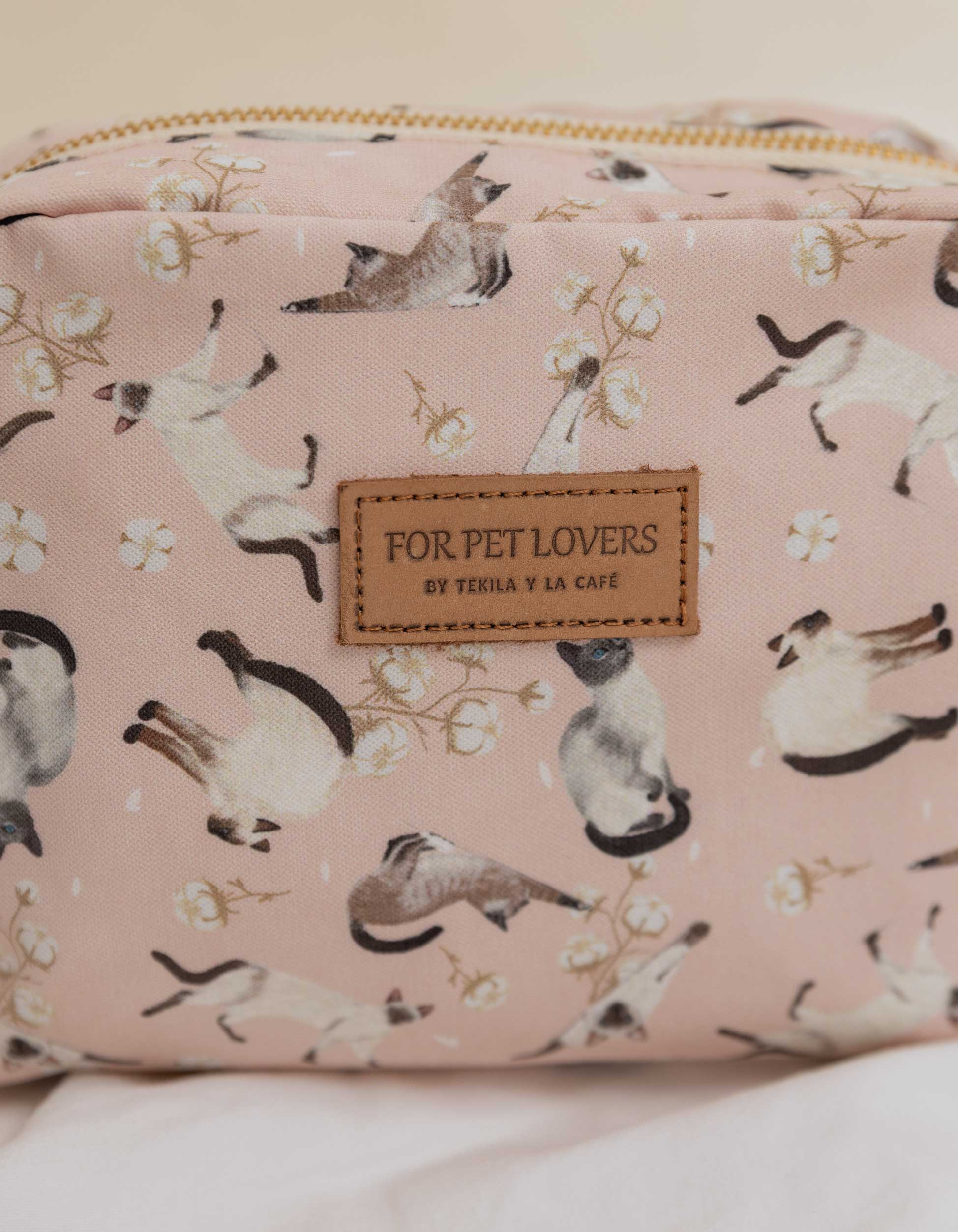 COSMETIQUERA GATOS SIAMÉS ROSADA CTK001