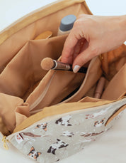 COSMETIQUERA VIAJERA BORDER COLLIE VERDE VTK001