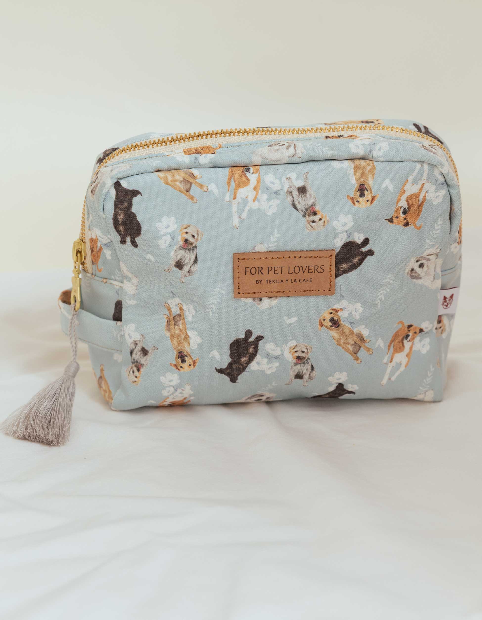 COSMETIQUERA PERROS CRIOLLOS AZUL CTK001