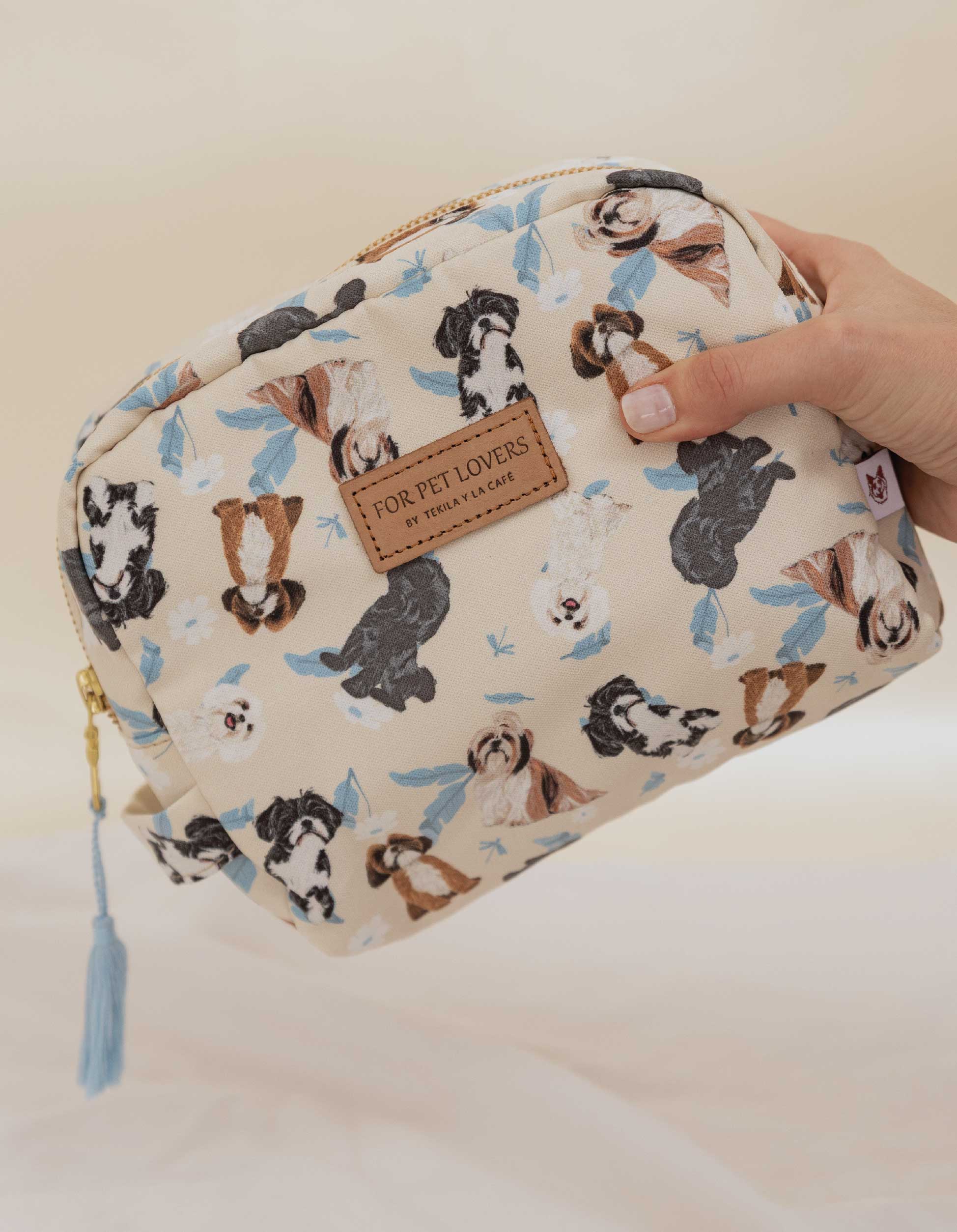 COSMETIQUERA SHIH TZU MARFIL CTK001