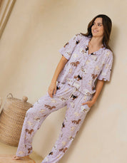 PIJAMA PANTALÓN RAZAS PEQUEÑAS LILA TP0041