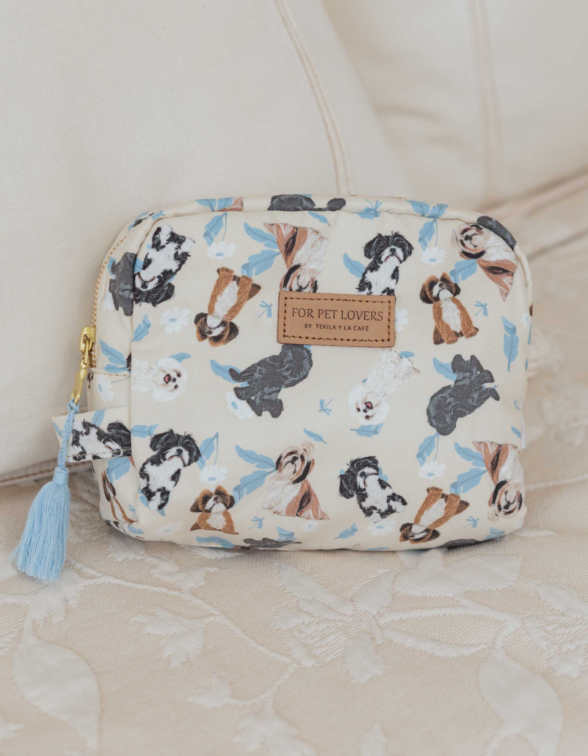 COSMETIQUERA SHIH TZU MARFIL CTK001