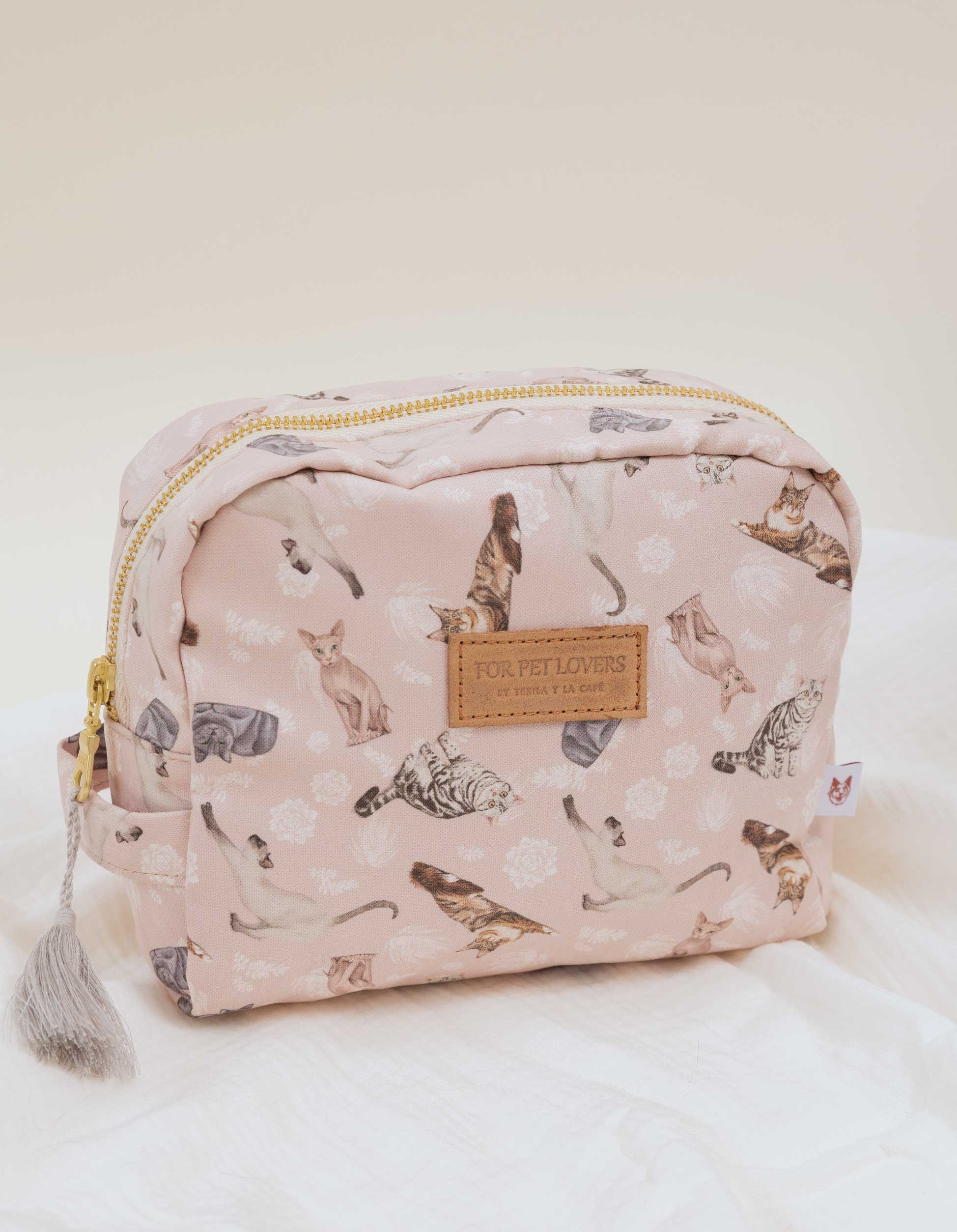 COSMETIQUERA GATOS MULTIRAZA ROSADO CTK001