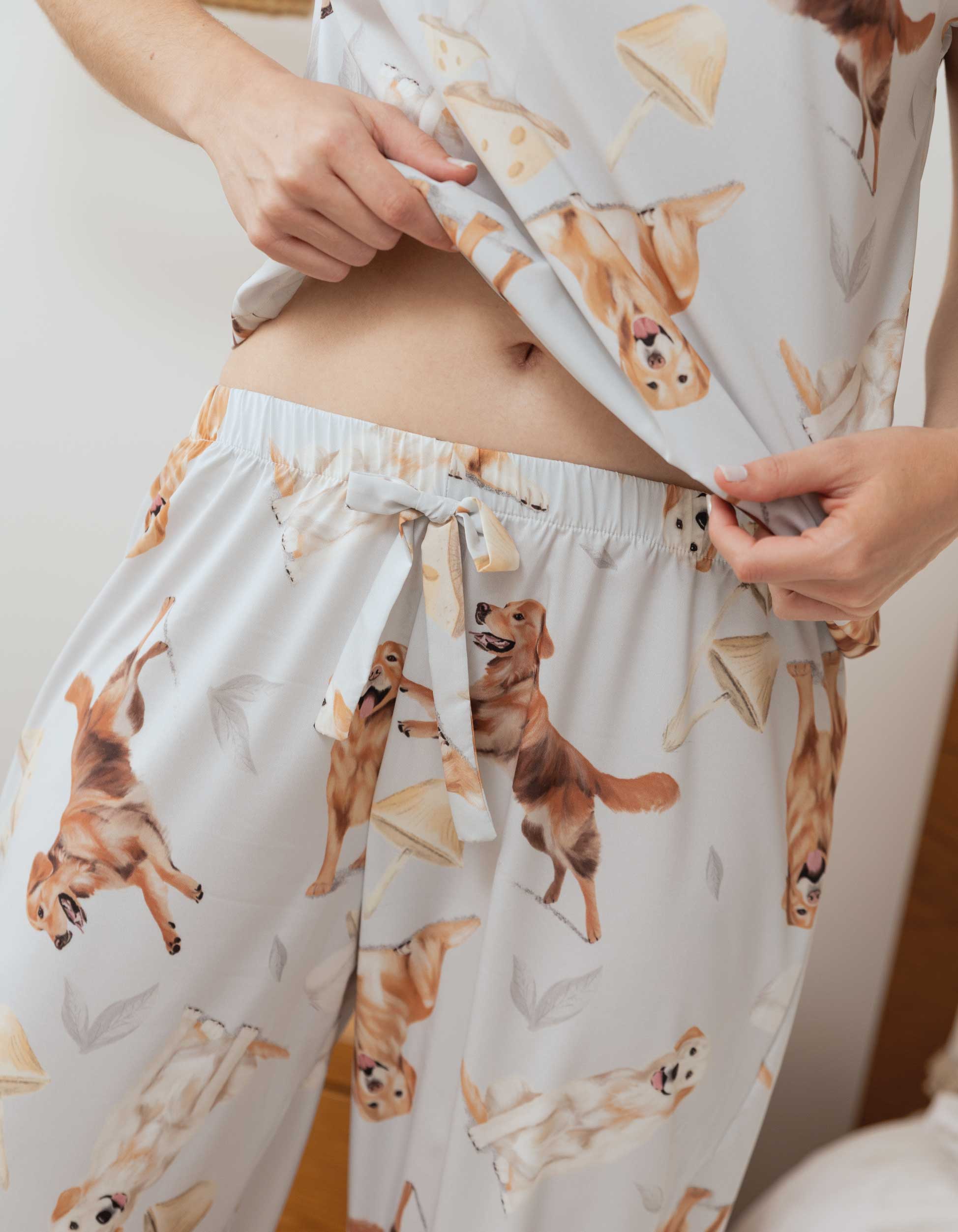 PIJAMA PANTALÓN GOLDEN HONGOS GRIS  TP0064