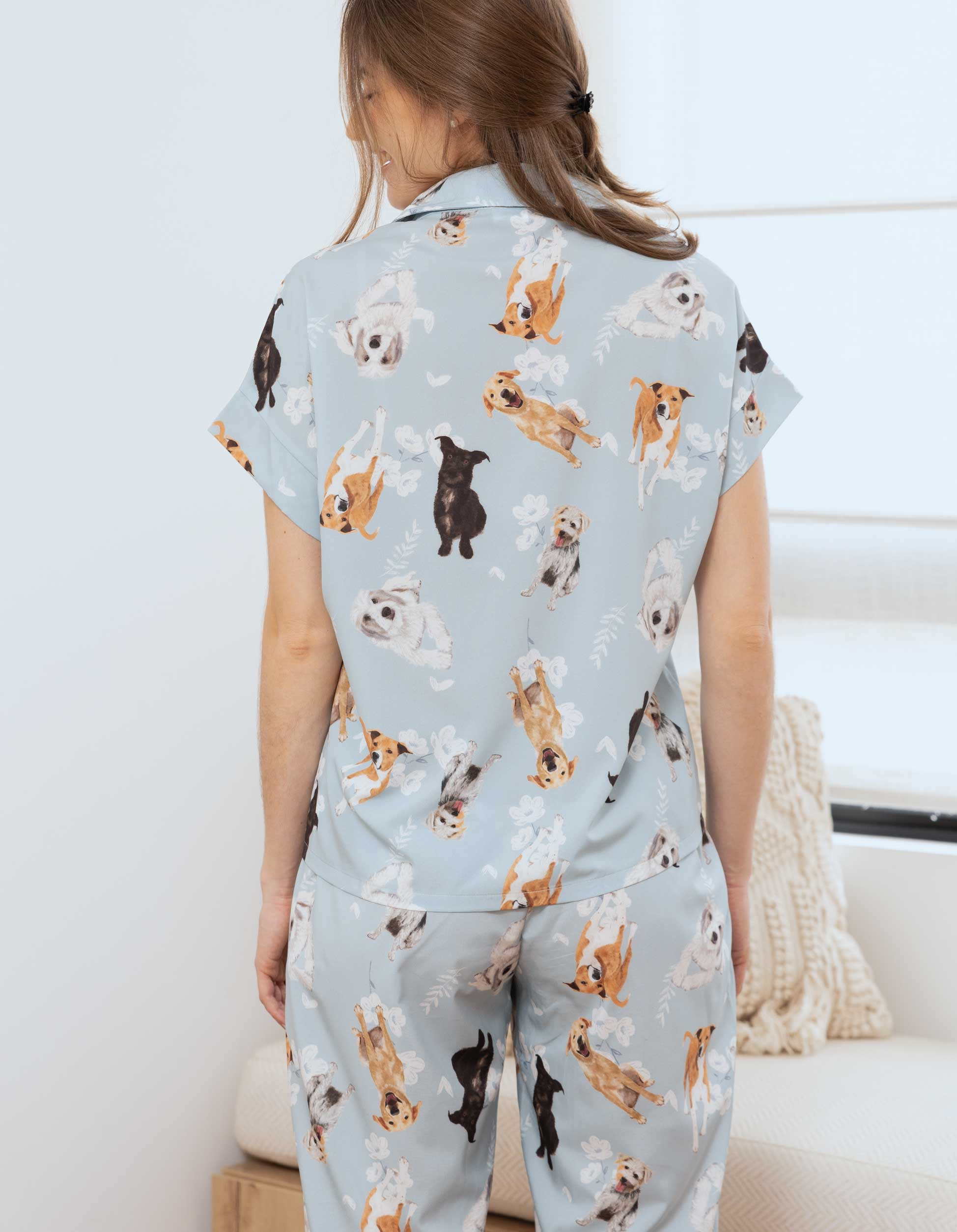 PIJAMA PANTALÓN PERROS CRIOLLOS AZUL  TP0055
