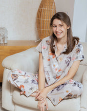 PIJAMA  PANTALÓN  GATOS PELUDOS NUDE TP0059