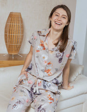 PIJAMA  PANTALÓN  GATOS PELUDOS NUDE TP0059