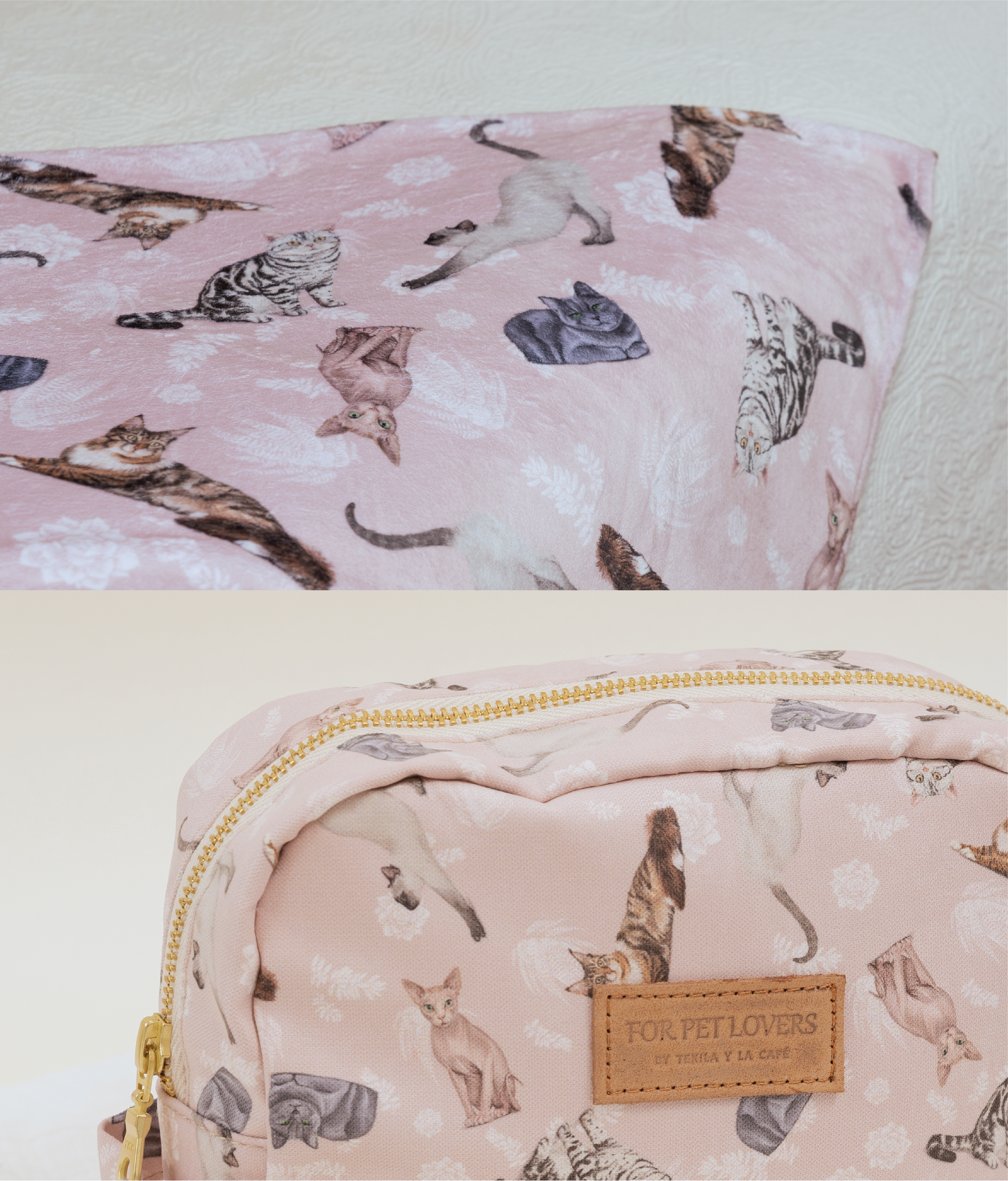 KIT ACCESORIOS GATOS MULTIRAZA ROSADO