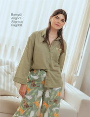 PIJAMA  GATO VERDE  PL0327