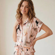 PIJAMA PANTALÓN GALGO ROSADO TP0090