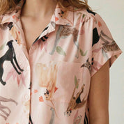 PIJAMA PANTALÓN GALGO ROSADO TP0090