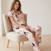 PIJAMA PANTALÓN GALGO ROSADO TP0090