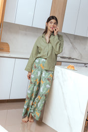 PIJAMA  GATO VERDE  PL0327