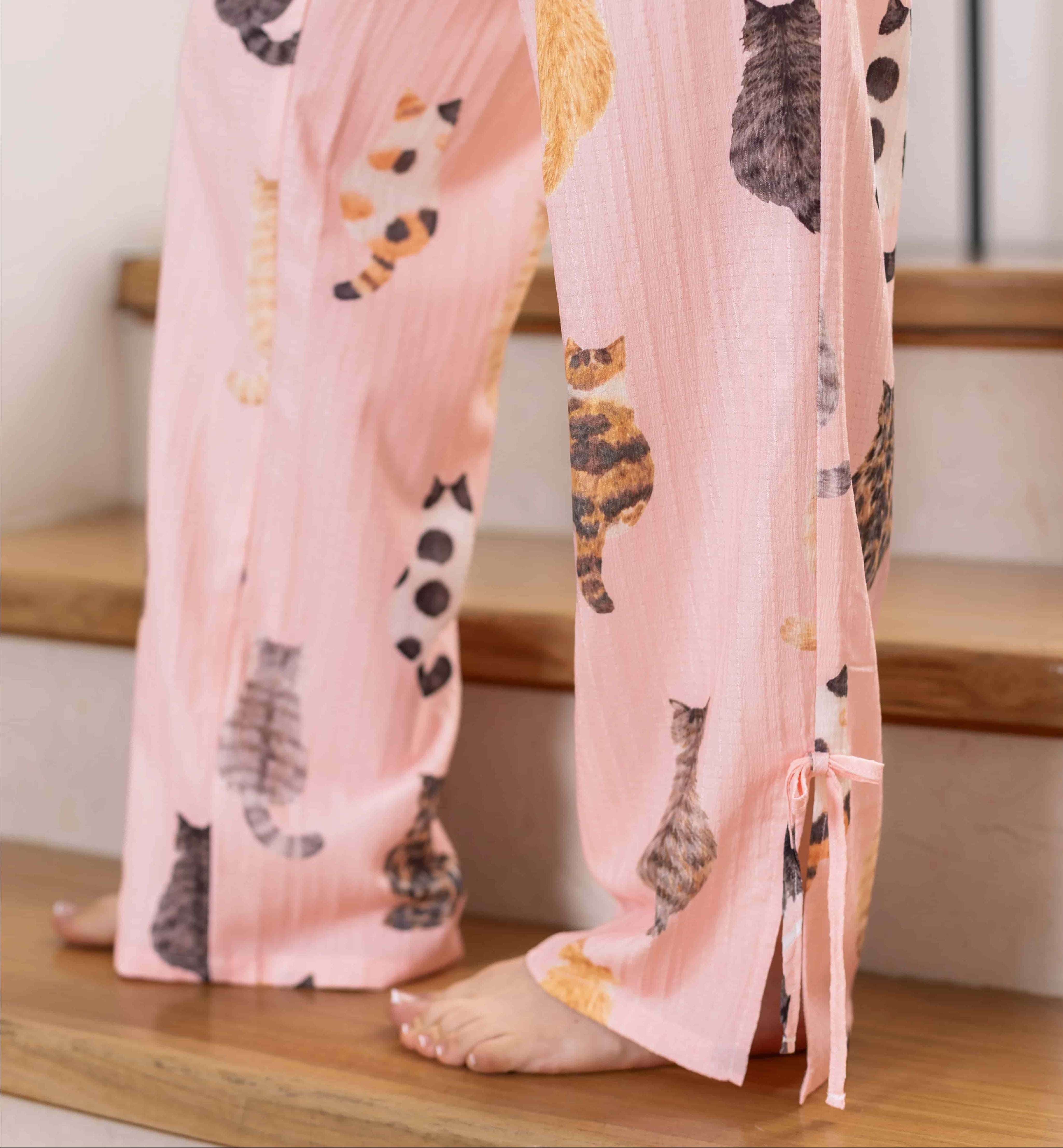 PIJAMA PANTALÓN GATOS DE ESPALDA TP0094