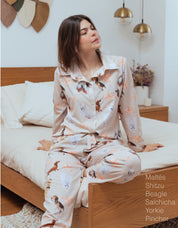 PIJAMA RAZAS PEQUEÑAS FLORAL PL0332