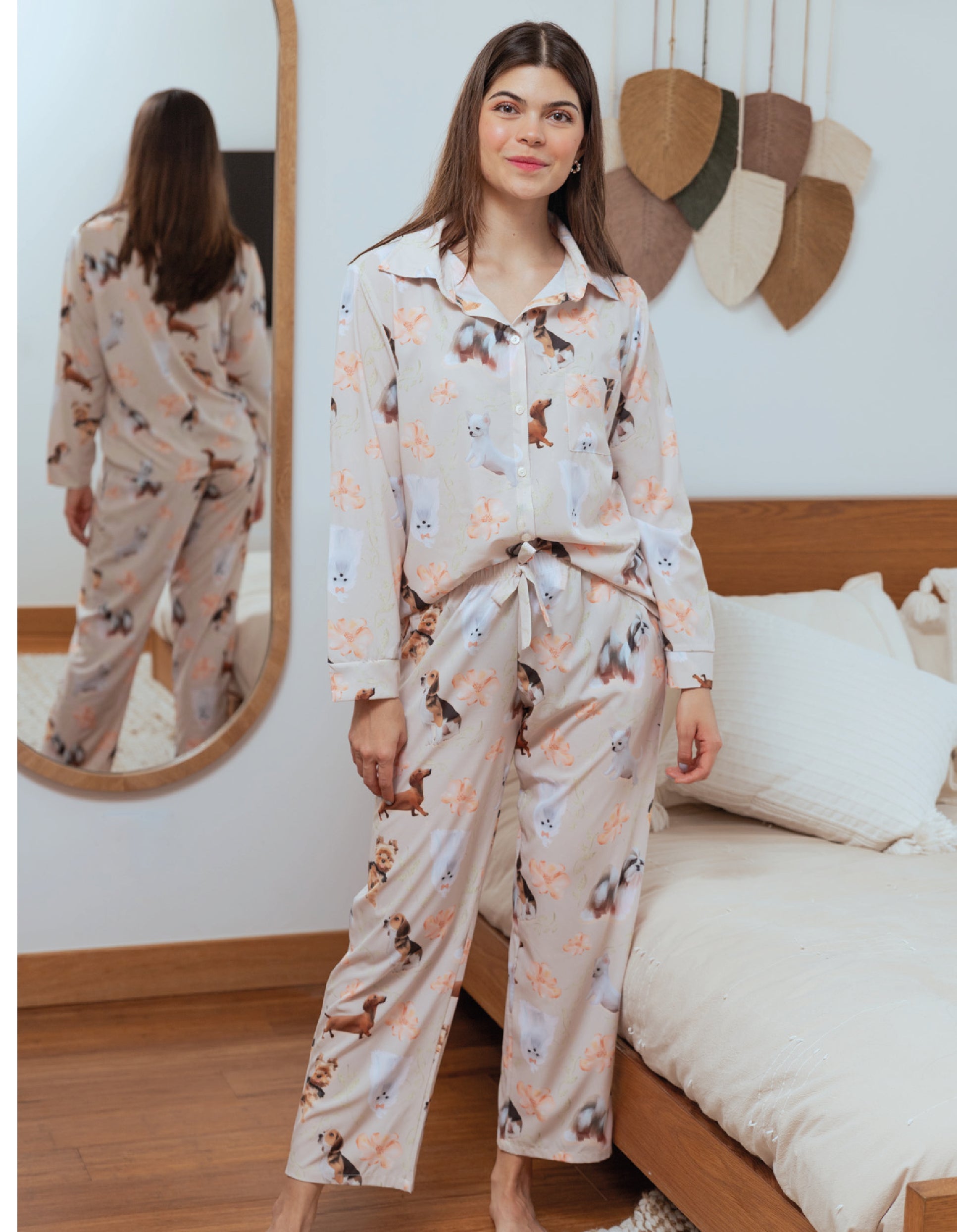 PIJAMA RAZAS PEQUEÑAS FLORAL PL0332