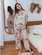 PIJAMA RAZAS PEQUEÑAS FLORAL PL0332