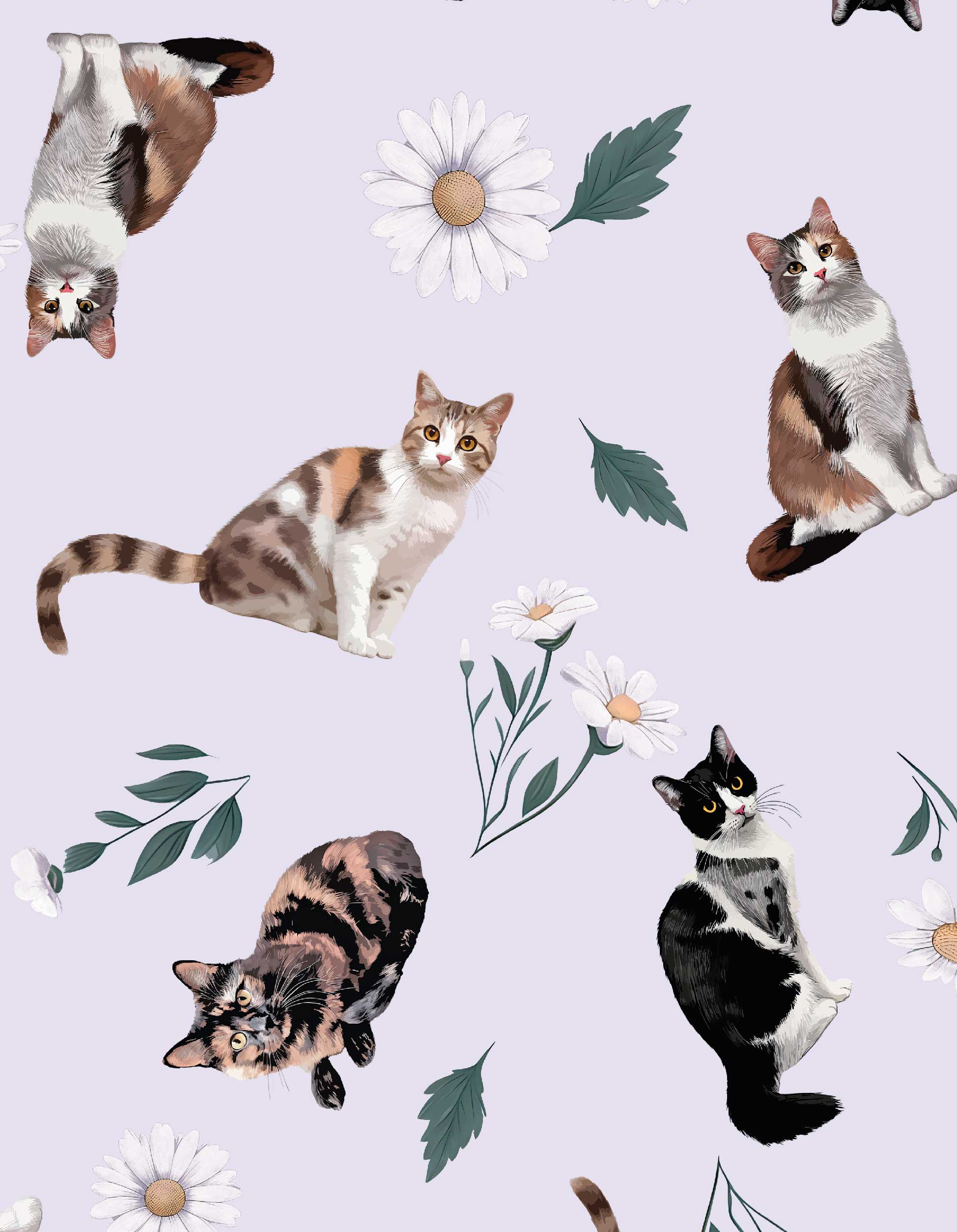COSMETIQUERA GATOS MANCHADOS LILA CTK001