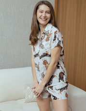 PIJAMA SHORT SALCHICHA GRIS TS0038