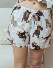 PIJAMA SHORT SALCHICHA GRIS TS0038