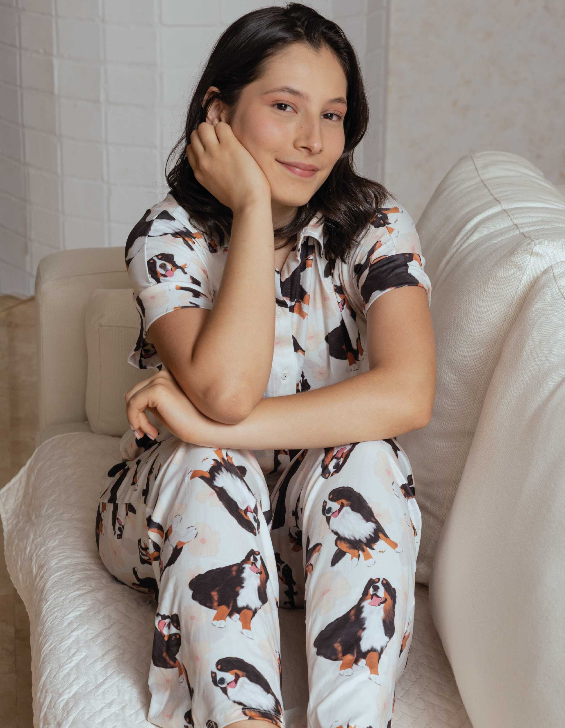 PIJAMA PANTALÓN BERNÉS MARFIL TP0077