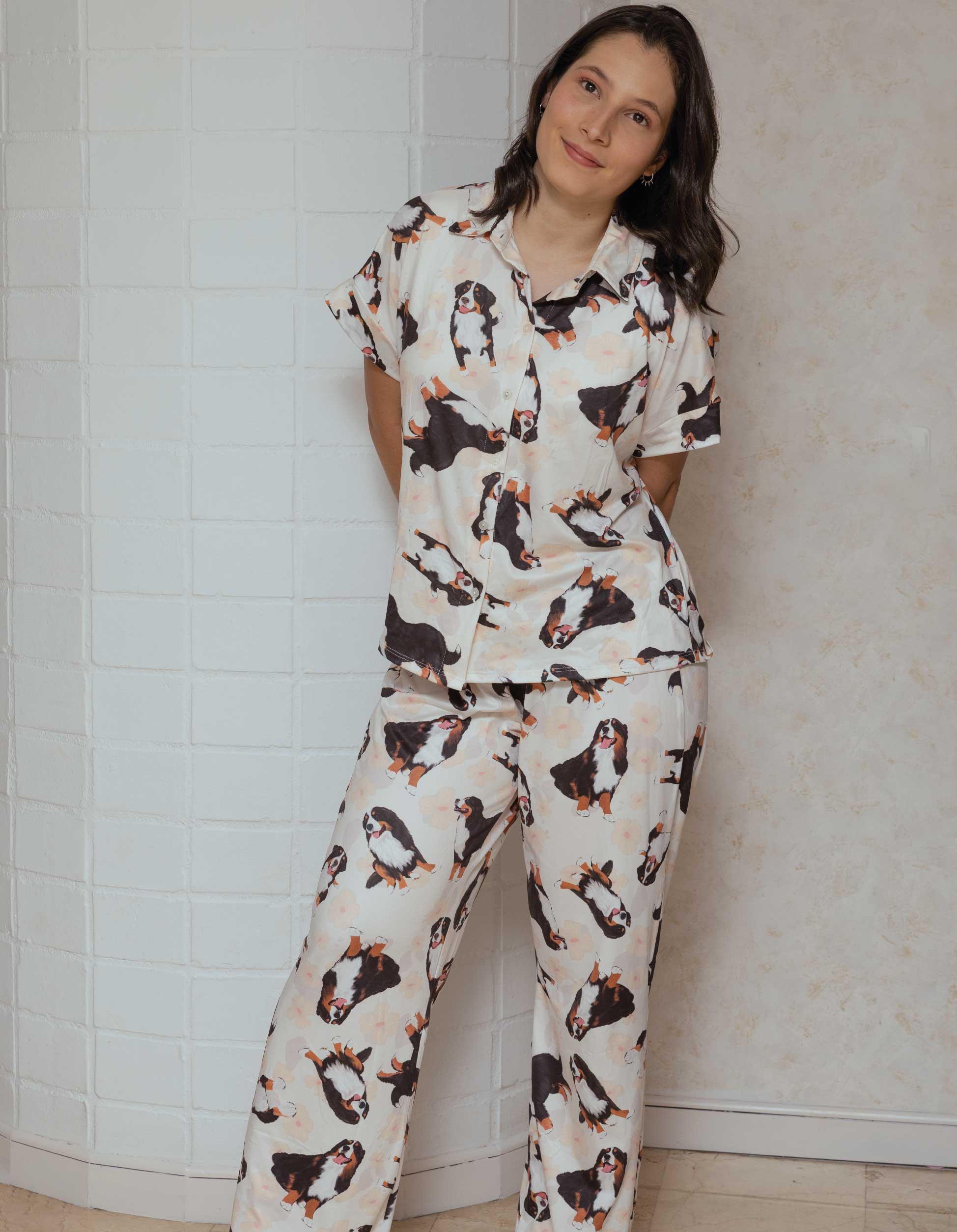 PIJAMA PANTALÓN BERNÉS MARFIL TP0077