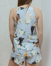PIJAMA SHORT GATOS CRIOLLOS AZUL TS0040