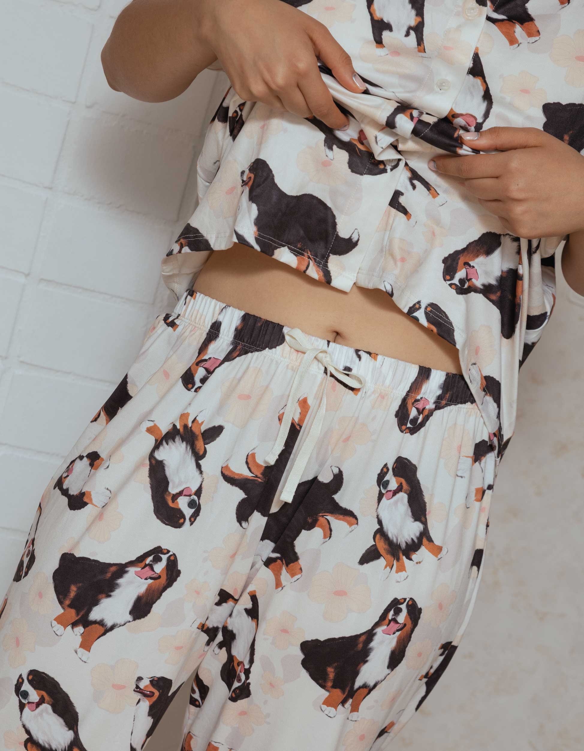 PIJAMA PANTALÓN BERNÉS MARFIL TP0077