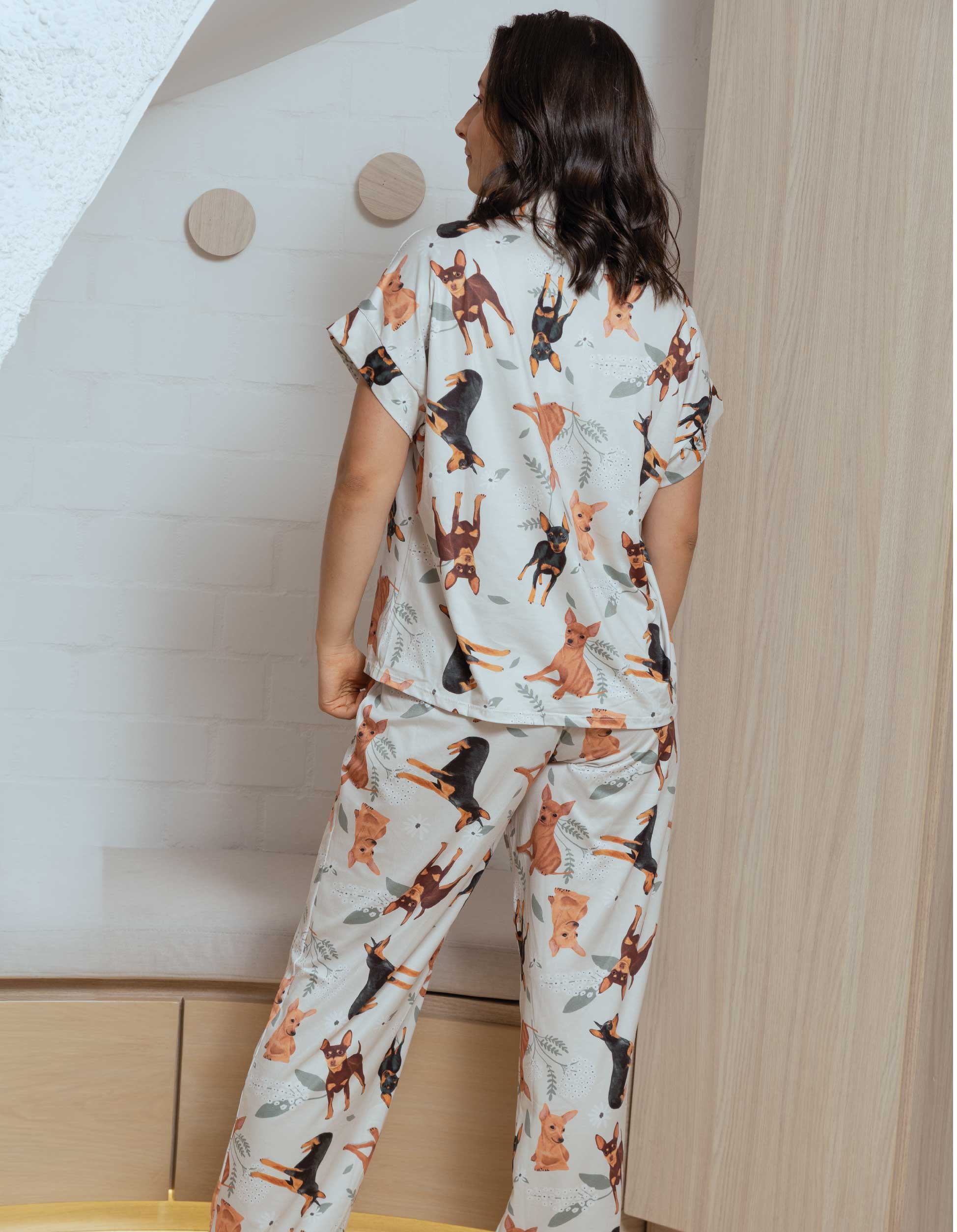 PIJAMA PANTALÓN PINSHER VERDE TP0080